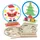 Baker Ross FC112 Weihnachts Schneekugeln aus Holz - 5er Pack, Holzbasteleien zum Basteln und Dekorieren, Weihnachtsdekorationen zum Selbermachen
