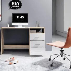 Bega Schreibtisch Adria Eiche Nachbildung/weiß matt