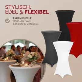 DEUBA Detex® Stehtischhusse Stretch Überzug Hochzeit