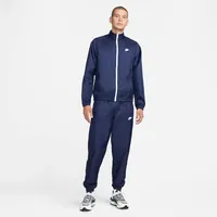 NIKE Herren Sportanzug M NK CLUB LND WVN TRK SUIT, MIDNIGHT NAVY/WHITE, XXL