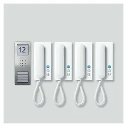 Siedle SET CA 812-4 E/W Audio-Set Compact Edelstah