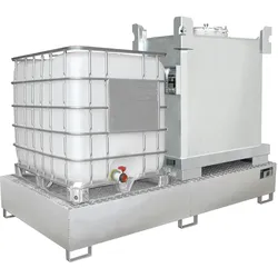 Edelstahl Auffangwanne VAW 1000 2 Edelstahl 1 4571 Umwelt Lagertechnik