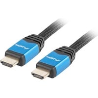 Lanberg Kabel Lanberg Premium CA-HDMI-20CU-0010-BL (HDMI M - HDMI M; 1m; schwarze Farbe) (1 m, HDMI), Video Kabel