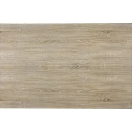 [en.casa] Esstisch (gekälkte Eiche) mit 6 Esszimmerstühlen in dunkelgrau - 140x90cm