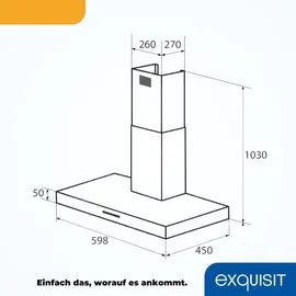 GGV Exquisit FKH 60-2 Wandhaube 60 cm