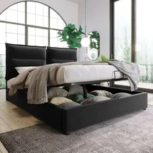 lanki international gmbh Odikalo 140 x 200 cm Grau/Schwarz