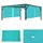 MCW Ersatzbezug für Dach Pergola Pavillon Beja 4 x 4 m Türkis-Blau