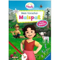 RAVENSBURGER 49630 Heidi: Mein Vorschul-Malspaß Erste Zahlen