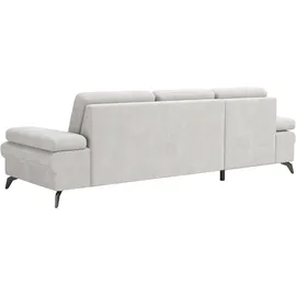 sit&more Eckcouch Polyester mit Bettfunktion 3-Sitzer Grau