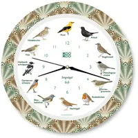 Kookoo Singvögel Feather Heart, Die Singende Vogeluhr, mit 12 heimischen Singvögeln und echten, natürlichen Vogelstimmen, mit RC Funkquarzwerk