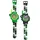 Minecraft Walkie Talkie Uhr 0 mm Gehäuse Grün Silikonarmband Grün