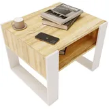 raumhirsch furniture Karo65 Weiß Wildeiche 65 x 45 cm