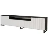 altdecor NOA-2-S Lowboard 200x53x41 cm Schwarz/Weiß Holz