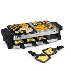 Sirloin Raclette 1500W Aluminium / Stein 8 Personen Kontroll-LED