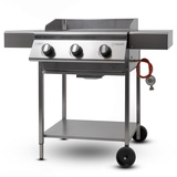 Gasgrill Edelstahl Premio III Starter + Grillablagen | Grill Made in Germany