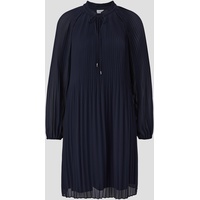 s.Oliver BLACK LABEL Sommerkleid Kleid aus Chiffon, Damen, blau, 44