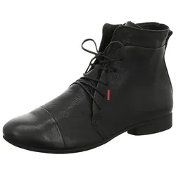 Think! Schnürstiefelette »GUAD 2«, Komfortschuh, Freizeitschuh im zeitlosen Design, Gr. 37, schwarz, , 85137418-37
