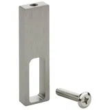 SO-Tech - Sotech Designer Schrankrohr Nano Alu Kleiderstange & Optionales Zubehör - Mittelträger Unterbaumontage, 75x20x10 mm Edelstahloptik