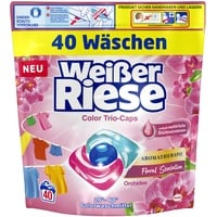 Weißer Riese Color Trio-Caps Aromatherapie Floral Sensation (40 Wäschen), Waschmittel mit Orchidee, Colorwaschmittel mit intensivem Dufterlebnis