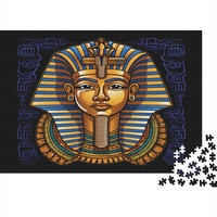 Hölzern Puzzle 2023, Adventskalender Puzzle 1000 Hölzern Teile Weihnachtskalender 2023 Männer Frauen Geschenke Jigsaw Puzzle Adventskalender Geschenke - Ägyptischer Pharao