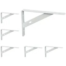 Relaxdays Regalträger 6er Set, - weiß
