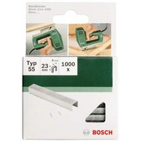 Bosch 1000x Klammer Typ 55 (Textilien/Gewebe, Teppich, Akustikplatten, Rasenteppich, 6 x 1.08 x 18 mm, Zubehör Tacker)