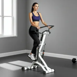 sportnow Stepper Schwarz/Silber 80 x 61 x 134 cm