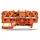 WAGO 2002-1402 Durchgangsklemme 5.20mm Zugfeder Orange