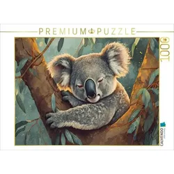 CALVENDO Puzzle Der Koala hält ein Nickerchen | 1000 Teile Lege-Größe 64x48cm Foto-Puzzle für glückliche Stunden