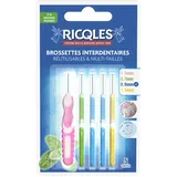 Ricqlès 5 Wiederverwendbare Interdentalbürsten MultiTaille Pfefferminz