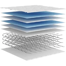 vidaXL Matratze Bonnell-Federkern Mittel 90x200 cm