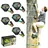 Donic Schildkröt Slackers Ninja Treeclimbers Kletterset - 5 Baumtrittplatten mit Anti-Rutsch-Griptape & 4 Klettergriffen - Kletterhilfe für Kinder & Familien - Baumklettern für Garten & Baumhaus - max. 113 kg