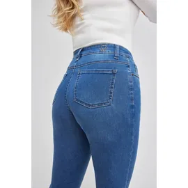 wonderjeans Slim-fit-Jeans "Classic", Damen, Gr. 38, Länge 30, beige (super stone blau), Denim/Jeans, Obermaterial: 87% Baumwolle, 9% Polyester, 4% Elasthan, figurbetont knöchellang, Jeans Slim-fit-Jeans, Klassischer gerader Schnitt