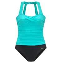LASCANA Badeanzug Damen Schwarz/Mint 40 Cup D