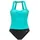 LASCANA Badeanzug Damen Schwarz/Mint 40 Cup D