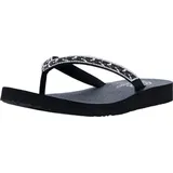 SKECHERS Zehentrenner Schwarz 42