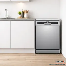 Homex DWFS601444C-S Geschirrspüler (freistehend, 598 mm, Silber)