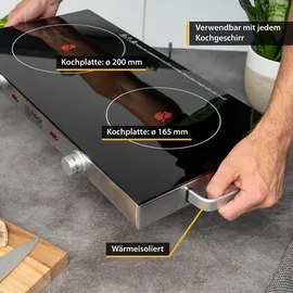 First Austria Infrarot-Doppelkochplatte 2800W