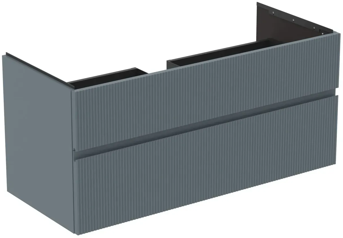 Ideal Standard Waschtischunterschrank Finesse Siphon mitte 1200x505x550mm 2 Auszüge Aschblau matt, E E3394UQ