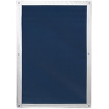 Lichtblick Dachfenster Sonnenschutz Haftfix, ohne Bohren, Verdunkelung, mit Saugnäpfen, für bewegliche und feststehende Fenster Blau,59 cm x 118,9 cm (B x L) für MK08