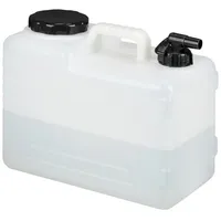 Relaxdays Wasserkanister mit Hahn schwarz/weiß 19 cm x 36 cm x 29 cm