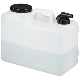 Relaxdays Wasserkanister mit Hahn schwarz/weiß 19 cm x 36 cm x 29 cm