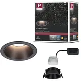 Paulmann 94871 LED Einbauleuchte Cole Coin 6W 470lm 230V 2700K Schwarz