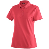 Maier Sports Damen Polo-Shirt Ulrike, Kurzarm piqué Polohemd, Watermelon Red, 36