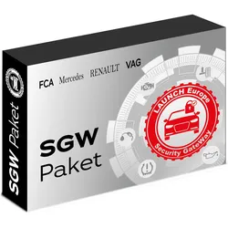 LAUNCH SGW Pack | 1 Jahr | Renault, FCA, Mercedes & VAG (Renault 20 Token, FCA, MB & VAG)