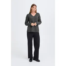 Oxmo V-Ausschnitt-Pullover Grau S