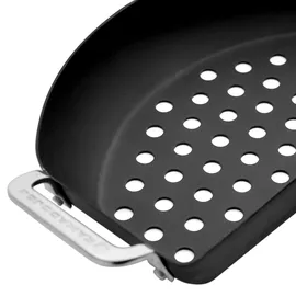 Kamado Joe Halbmond Pfannen-Set 2 Stück Karbonstahl schwarz