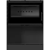 Kaminofen aus Stahl KRATKI KARI 70 Ø 150 8 kW Platz für Holz schwarz Verkleidung - Schwarz