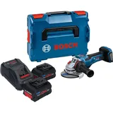 Bosch GWS 18V-15 PSC inkl. 2 x 8,0 Ah + Ladegerät + L-Boxx
