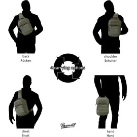 Brandit Textil Cooper Sling Pack Medium Darkcamo